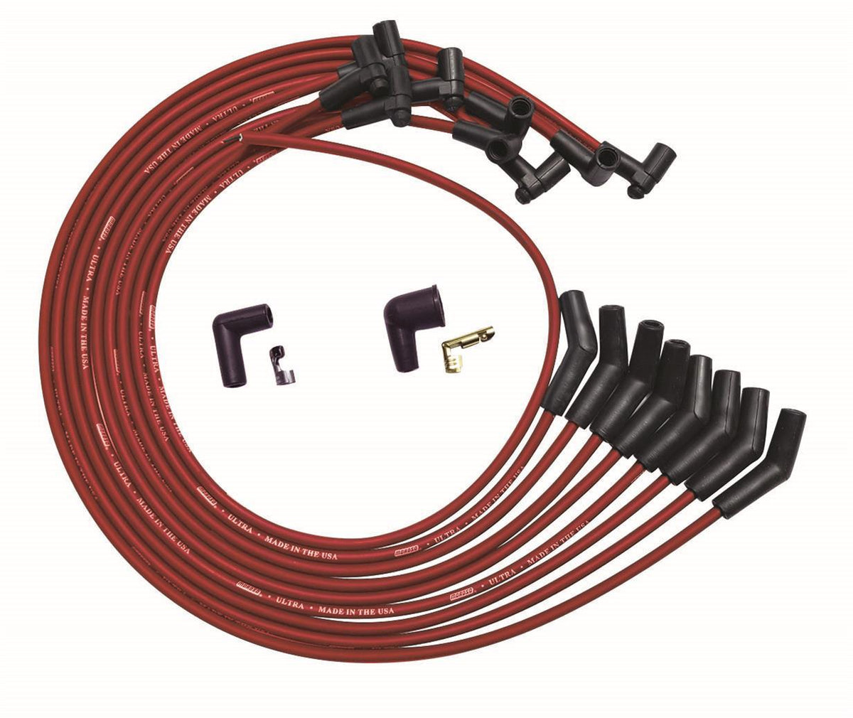 Ultra Plug Wire Set BBC Under V/C Red - 52045