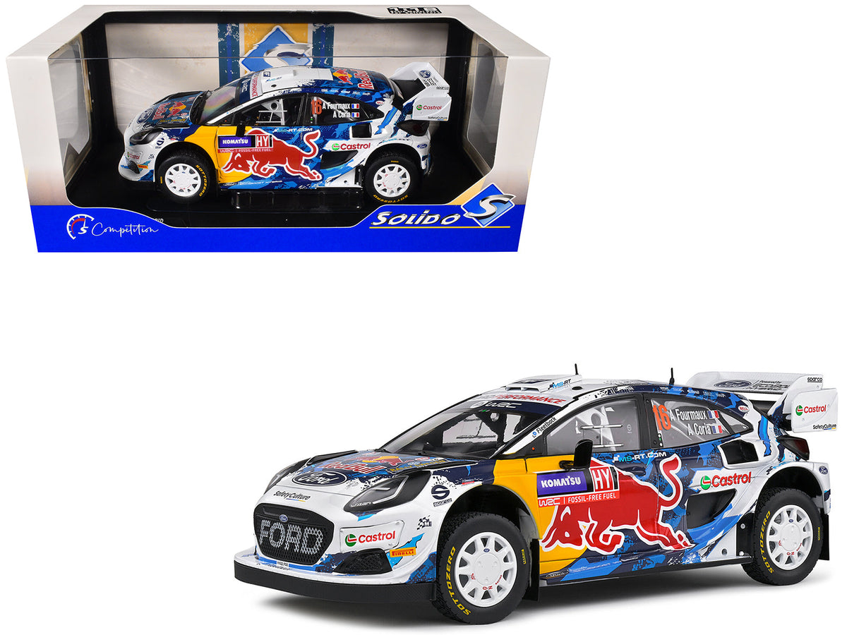 Ford Puma Rally1 Hybrid #16 Adrien Fourmaux - Alexandre Coria 3rd Place "Rally Sweden" (2024) "Competition" Series 1/18 Diecast Model Car by Solido free shipping USA