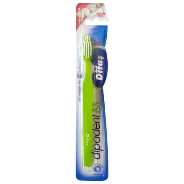 Difas Dipadent Medium Toothbrush for Effective Cleaning 1 Count