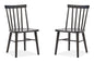 Lindon - Dark Dining Side Chair (Set of 2) - Coffee Bean