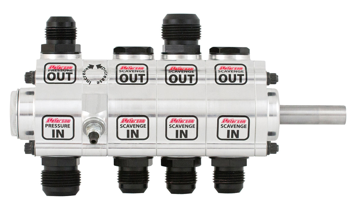 Four Stage R4 Oil Pump Right Side Mount 1.4" Press.  1.2" Scavenge W/Rear Drive