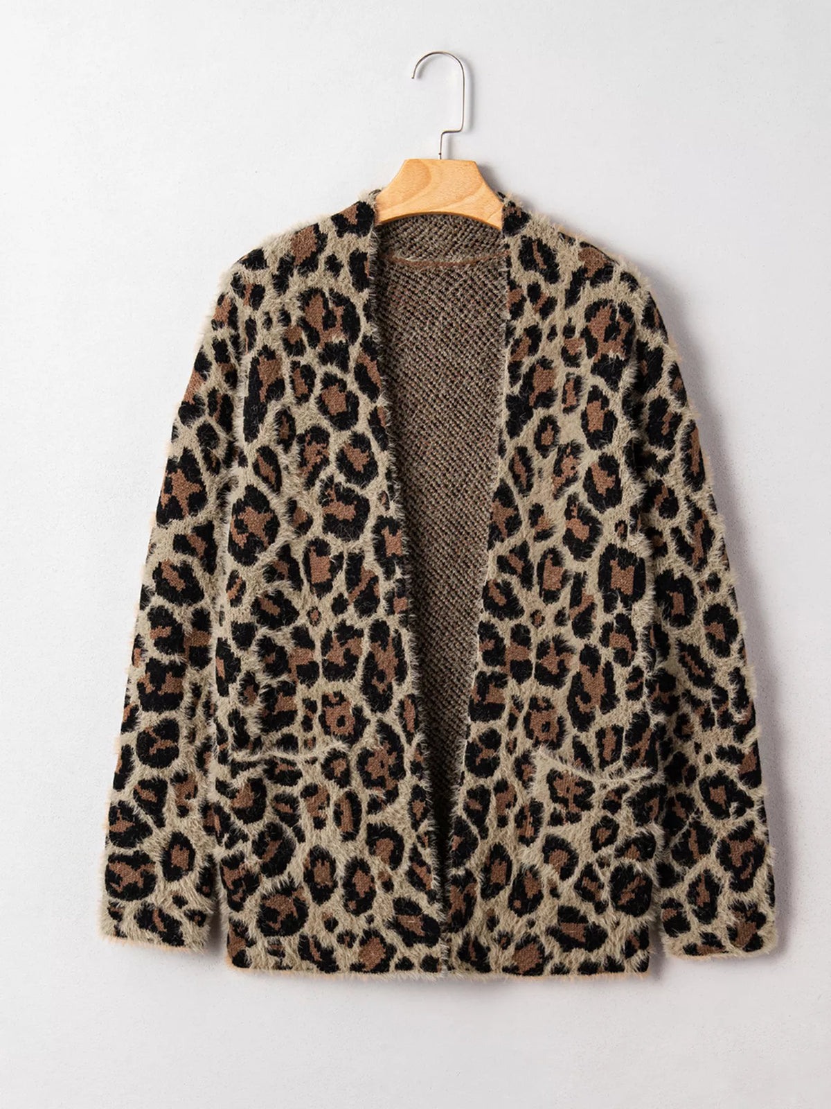 Leopard Open Casual Cardigan