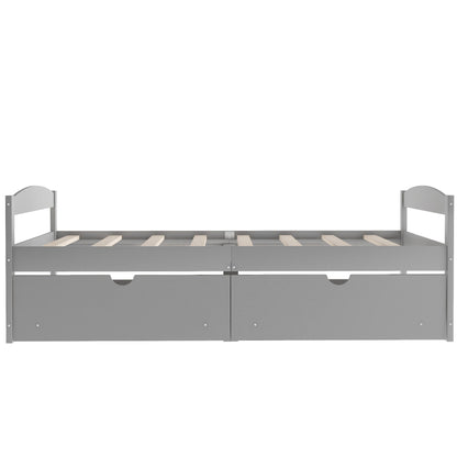 Platform Bed With 2 Drawers