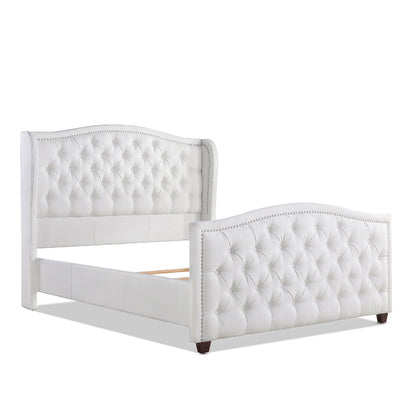 Marcella - Upholstered Shelter Headboard Bed