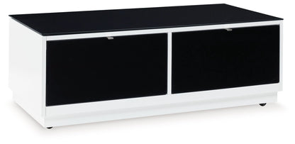 Gardoni - Rectangular Cocktail Table - White / Black