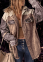 Autumn Coat Cotton Distressed Double Pocket Hooded Coat