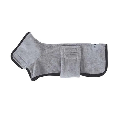 M-Pets Bath Time Dog Bathrobe Microfiber Drying Robe Medium