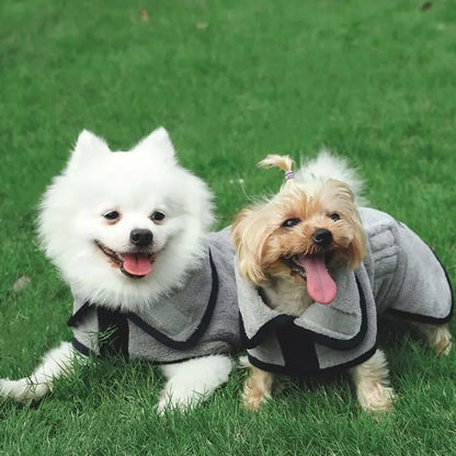 M-Pets Bath Time Dog Bathrobe Microfiber Drying Robe XSmall