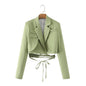 Autumn Lace Blazer Work Short Long Sleeve Small