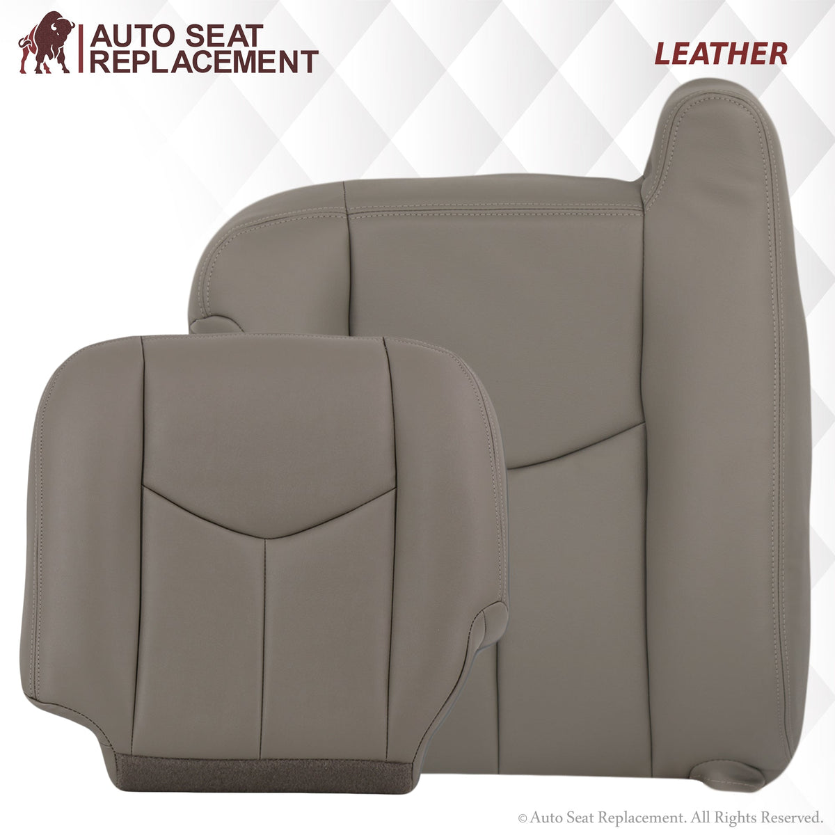 2003-2007 GMC Yukon Seat Cover In Light Gray: (pewter) Choose From Variation