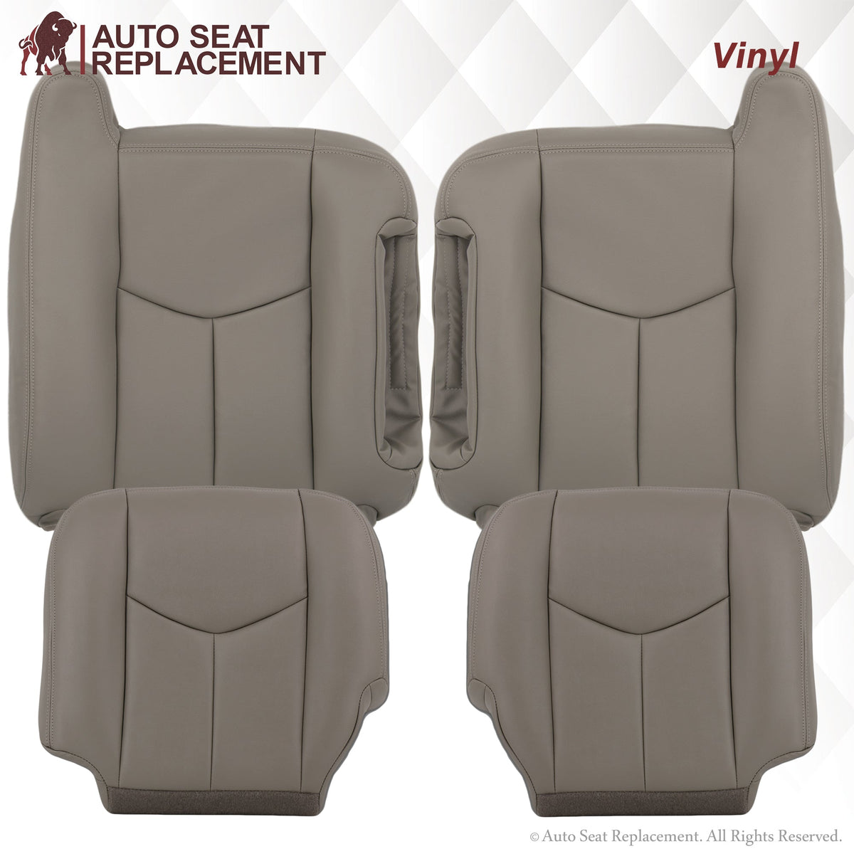 2003-2007 GMC Yukon Seat Cover In Light Gray: (pewter) Choose From Variation