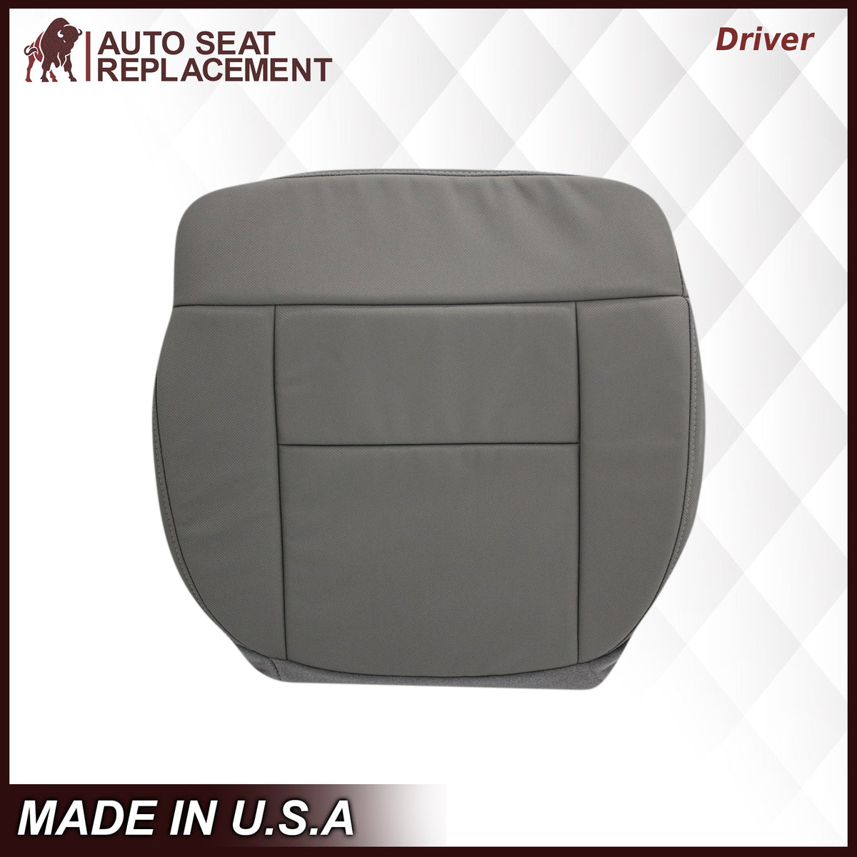 2004 2005 2006 2007 2008 Ford F150 XL Cloth Seat Covers in Medium Flint Gray