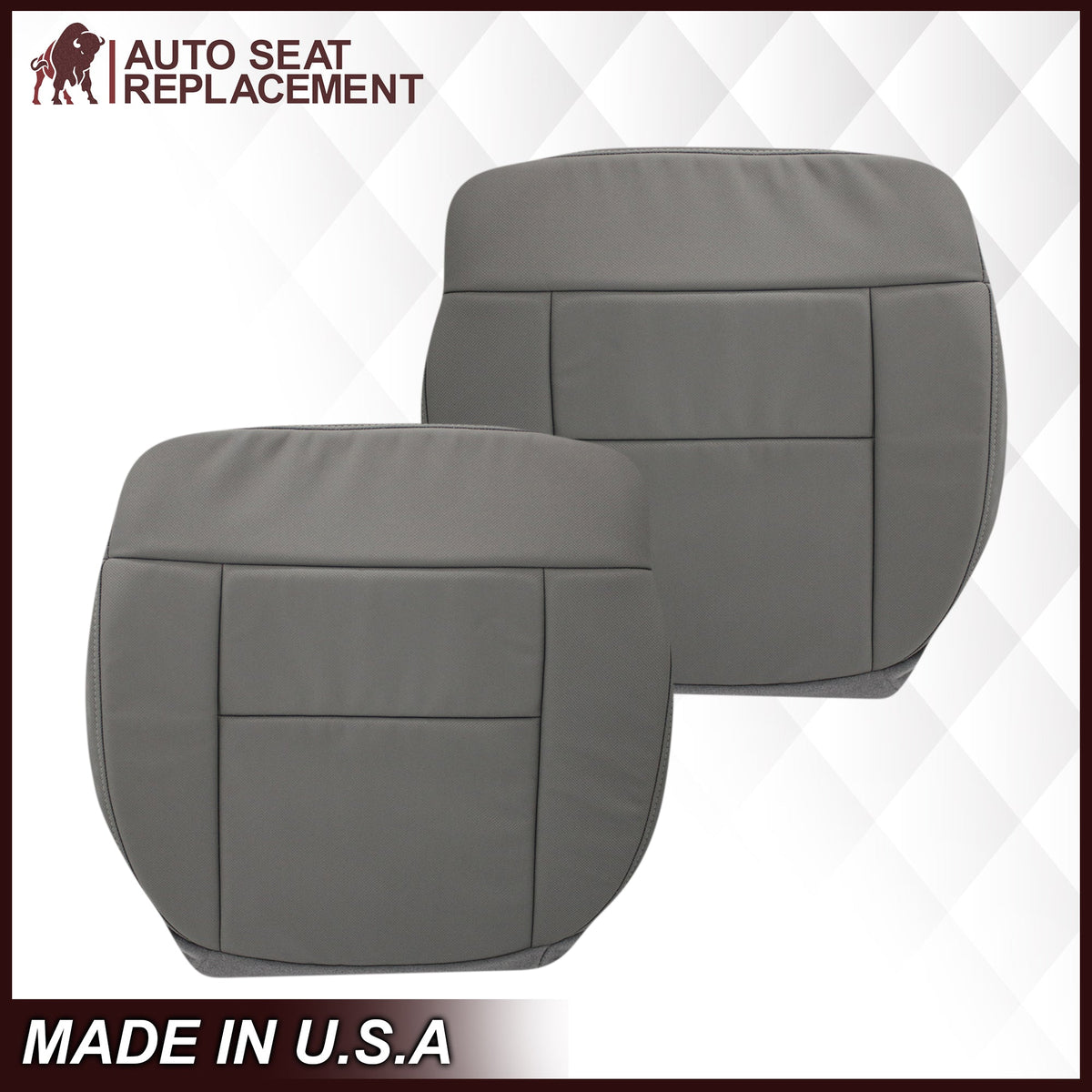 2004 2005 2006 2007 2008 Ford F150 XL Cloth Seat Covers in Medium Flint Gray