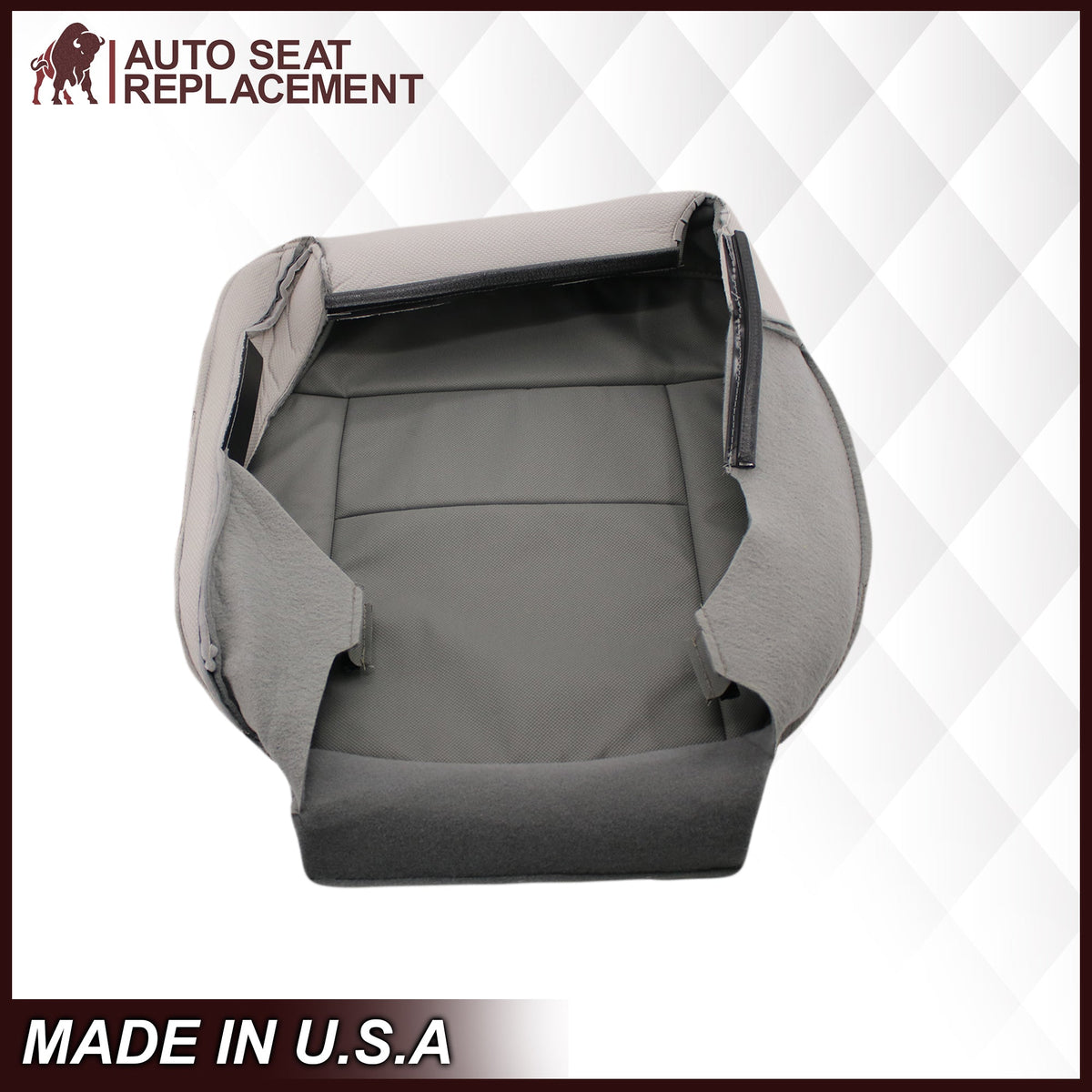 2004 2005 2006 2007 2008 Ford F150 XL Cloth Seat Covers in Medium Flint Gray