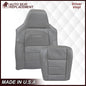 2003-2007 Ford F250/F350/F450/F550 Lariat Seat Cover in Flint Gray: Choose Leather or Vinyl