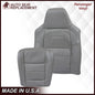 2003-2007 Ford F250/F350/F450/F550 Lariat Seat Cover in Flint Gray: Choose Leather or Vinyl