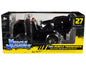 JDM Flatbed Truck Matt Black and 1986 Audi Sport Quattro S1 E2 Matt Black "Muscle Transports" Series 1/64 Diecast Models by Muscle Machines  free shipping USA