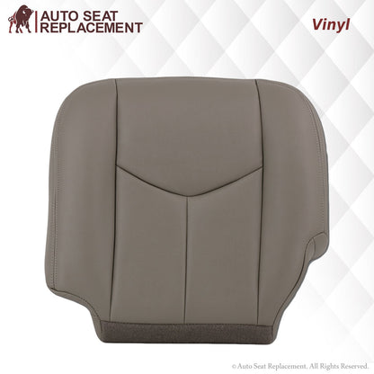 2003-2007 Chevy Silverado/Avalanche & GMC Sierra Work Truck Seat Cover in Gray 40/20/40 (Leanback Without Armrest): Choose Leather or Vinyl
