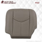 2003-2007 Chevy Silverado/Avalanche & GMC Sierra Work Truck Seat Cover in Gray 40/20/40 (Leanback Without Armrest): Choose Leather or Vinyl