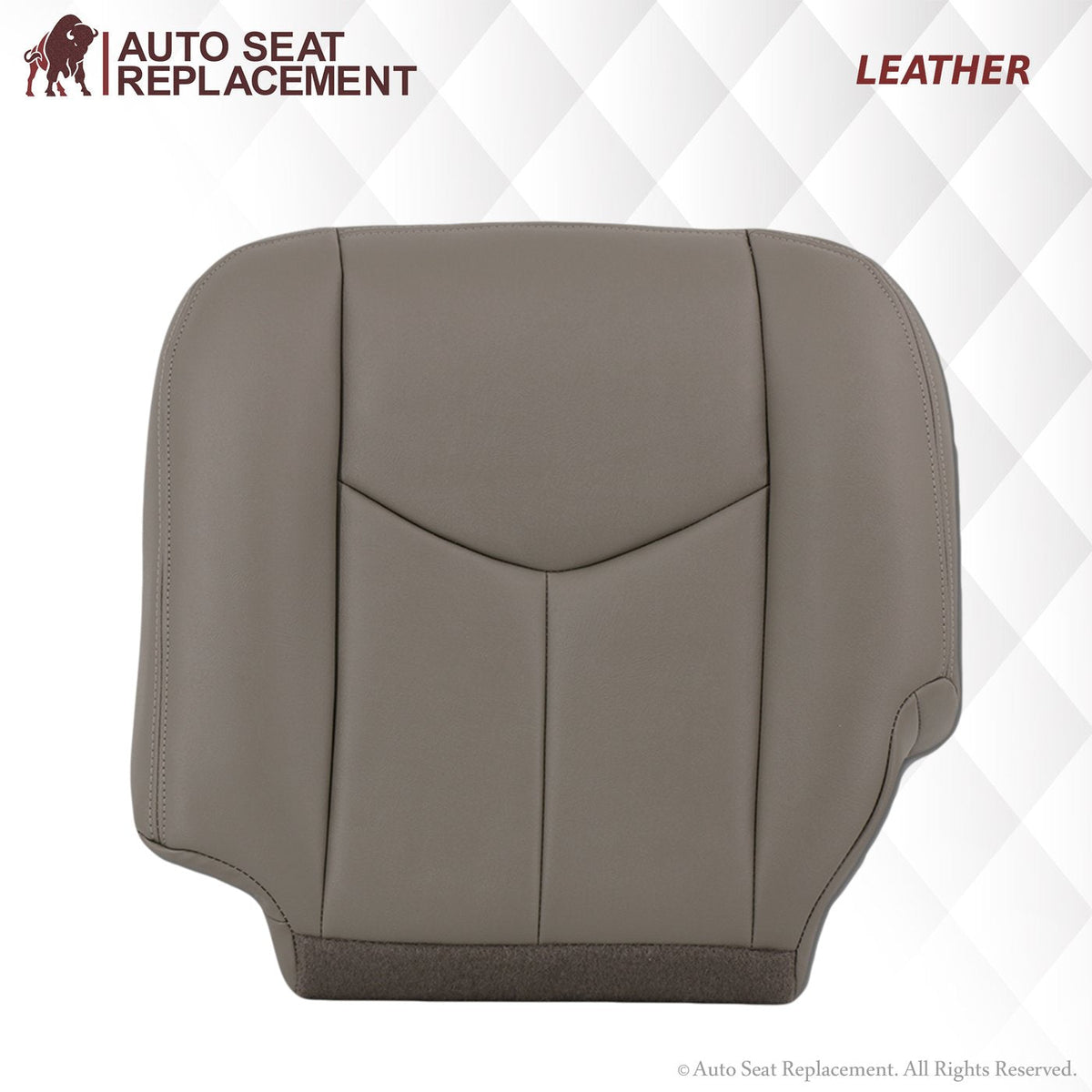 2003-2007 Chevy Silverado/Avalanche & GMC Sierra Work Truck Seat Cover in Gray 40/20/40 (Leanback Without Armrest): Choose Leather or Vinyl