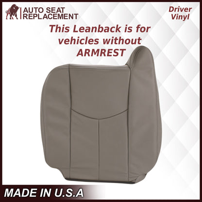 2003-2007 Chevy Silverado/Avalanche & GMC Sierra Work Truck Seat Cover in Gray 40/20/40 (Leanback Without Armrest): Choose Leather or Vinyl