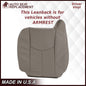 2003-2007 Chevy Silverado/Avalanche & GMC Sierra Work Truck Seat Cover in Gray 40/20/40 (Leanback Without Armrest): Choose Leather or Vinyl