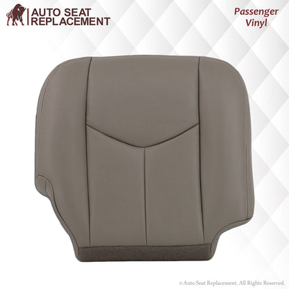 2003-2007 Chevy Silverado/Avalanche & GMC Sierra Work Truck Seat Cover in Gray 40/20/40 (Leanback Without Armrest): Choose Leather or Vinyl