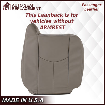 2003-2007 Chevy Silverado/Avalanche & GMC Sierra Work Truck Seat Cover in Gray 40/20/40 (Leanback Without Armrest): Choose Leather or Vinyl