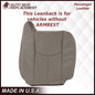 2003-2007 Chevy Silverado/Avalanche & GMC Sierra Work Truck Seat Cover in Gray 40/20/40 (Leanback Without Armrest): Choose Leather or Vinyl