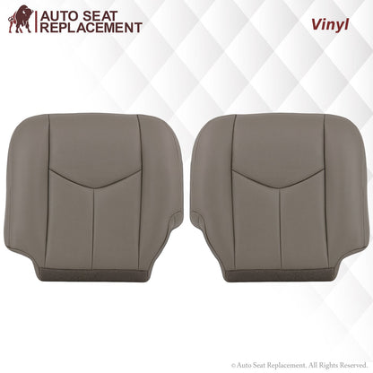 2003-2007 Chevy Silverado/Avalanche & GMC Sierra Work Truck Seat Cover in Gray 40/20/40 (Leanback Without Armrest): Choose Leather or Vinyl
