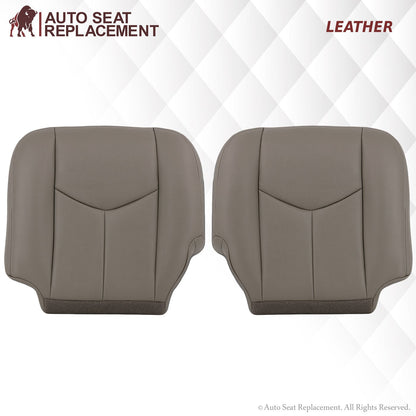 2003-2007 Chevy Silverado/Avalanche & GMC Sierra Work Truck Seat Cover in Gray 40/20/40 (Leanback Without Armrest): Choose Leather or Vinyl