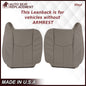 2003-2007 Chevy Silverado/Avalanche & GMC Sierra Work Truck Seat Cover in Gray 40/20/40 (Leanback Without Armrest): Choose Leather or Vinyl