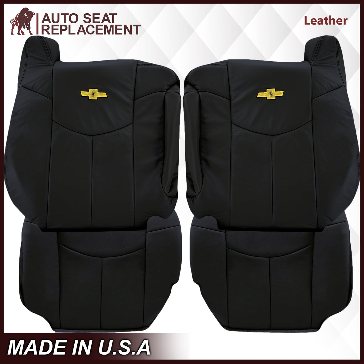 2002 Chevy Avalanche Seat Cover in Dark Graphite "Dark Gray": Choose From Variations