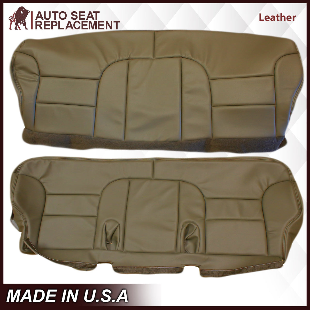 1995-1999 GMC Sierra SLT SLE 2nd Row Bench Seat Cover in Tan: Choose your options