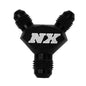 Nitrous Express - 4AN X 4AN X 4AN BILLET PURE-FLO Y FITTING (BLACK) - 16382