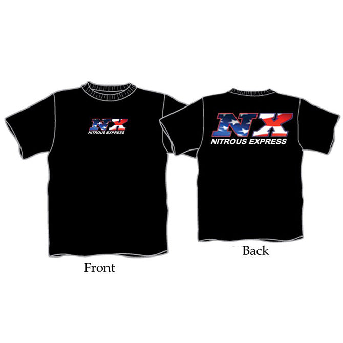 Nitrous Express - XX-LARGE BLACK NX AMERICAN FLAG SHIRT - 16548