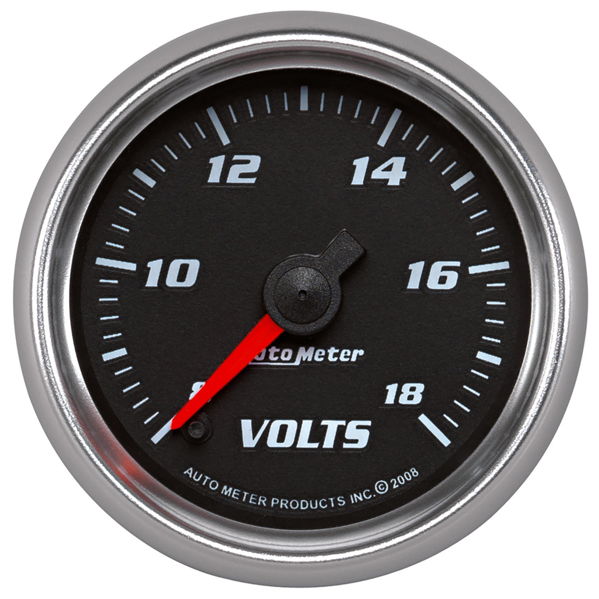 2-1/16 In. VOLTMETER 8-18V BLACK PRO-CYCLE