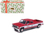 1976 GMC Sierra Grande K2500 Wideside Pickup Truck "St. Nick's Christmas Tree Farm" Red with White Sides "Christmas Limited Edition" 1/64 Diecast Model Car by IXO Models  free shipping USA