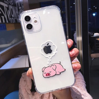 Creative Bear Panda Animal iPhone Case