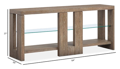 Conway - Console Sofa Table - Spiced Brown