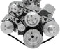 Small Block Chevy Serpentine Conversion - Chrome Accessories  AC & PS - 7176