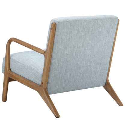 Mid-Century Style Lounge Chair With Upholstered Seat