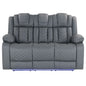 Raize - Power Living Room Set With Storage Console And Cup Holders