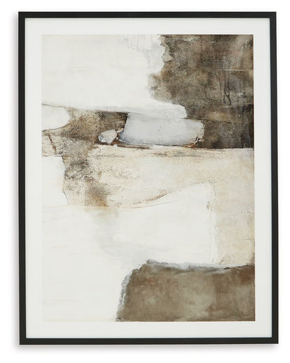 Aldricton - Wall Art - Brown / White