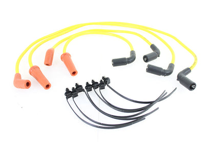 Accel 8mm S/S Spiral Core Ignition Wire Set Yellow - 171116Y