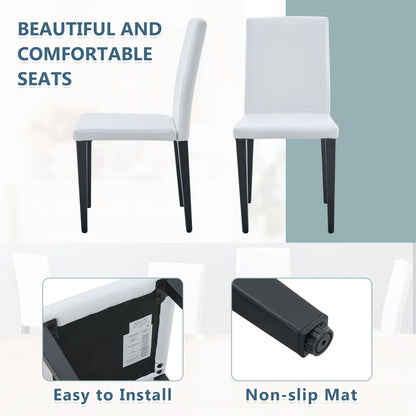 Versatile Dining Chairs With Comfortable Design And Metal Legs