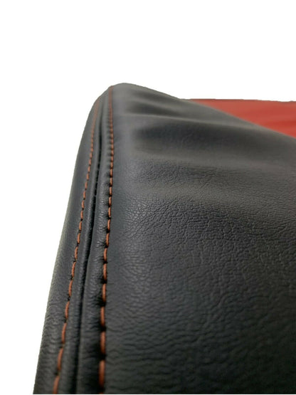 1998-2002 Dodge Ram 1500 2500 3500 in CUSTOM Agate Dark Gray & Red (Red Stitching): Choose From Variation