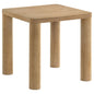Castlewood Engineered Wood Accent Side End Table Light Oak