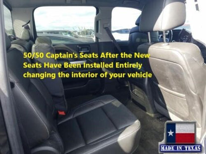 2014 - 2018 GMC Sierra Denali SECOND ROW PERFROATED Bottom in Jet Black Genuine Leather