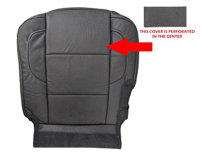 2014 - 2018 GMC Sierra Denali SECOND ROW PERFROATED Bottom in Jet Black Genuine Leather